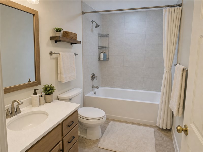 Bathroom clutter level 1