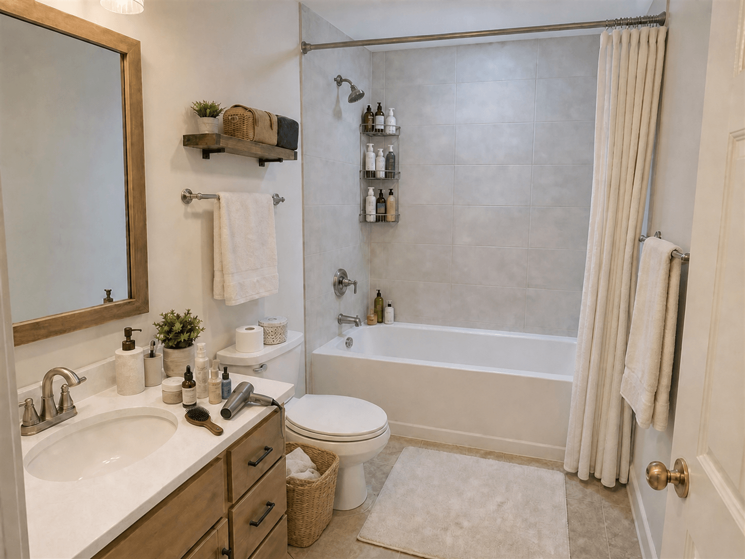 Bathroom clutter level 3